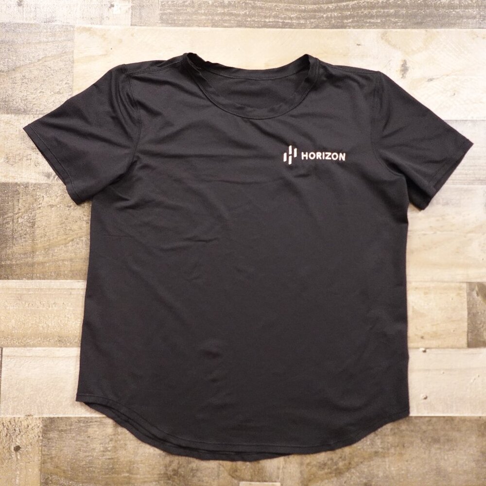 Lululemon x Horizon Black Tech Tee –‎ Women’s Size 6 Black